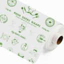 Rush Premium 50 Mtr Nutri Wrap Food Wrapping Paper Roll with Sealing Sticker, Non-Sticky Butter Paper Roll for Roti Use...