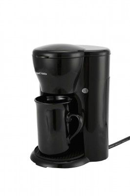 Russell Hobbs Quiet Brew 1 Cup Coffee Maker | 300W, 0.125L Capacity | 2-Year Warranty