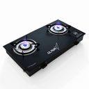 Ruwa 2 Burner Glass top, Manual Gas stove-ISI CERTIFIED...