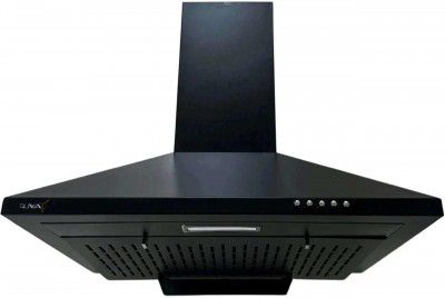 RUWA GARNET 60 cm Filterless Wall Mounted Kitchen Chimney Black