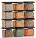 Rylan Air Tight Containers For Kitchen Organizer Storage Set (500 ml Pack of 10)...