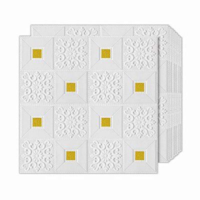 Rylan Self-Adhesive Waterproof PE Foam 3D Wall Panels Wallpaper (70 x 77cm, Appx. 29Sq Feet)-5 Piece