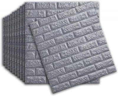 Rylan Self-Adhesive Waterproof PE Foam 3D Wall Panels Wallpaper Sticker for Bathroom, Living Room, and Home Decoration (70 x 77cm, Appx. 5.8Sq Feet)-1 Piece