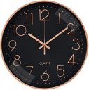 Rylan Wall Clock 12" Silent Quartz Decorative Latest Wall Clock Non-Ticking Classic Clock Battery Operated Round Easy to Read for Room/Home/Kitchen/Bedroom/Office/School.- (Rose Black)...