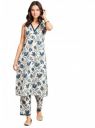 rytras Women's Cotton Printed Straight Kurta and Pant Set...