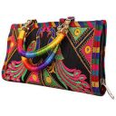 S A Gifts Sai Amrut Women’s Cotton Clutch Hand Bag with Embroidery Work Purse (Black_25 x 13 x 2)...