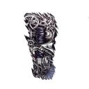 S.A.V.I Temporary Tattoo For Girls Men Women 3D Robot Arm Sticker Size 21x15cm - 1pc (305) Black 4 g...