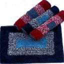 S K trading Cotton Door Mat  (Multicolor, Large, Pack of 4)...