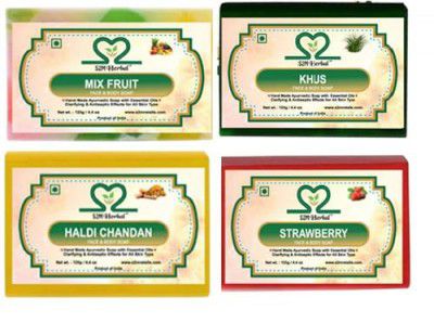 S2M Handmade Soap Combo Kit 10 - Pack of 4 | (4 x 125 g)