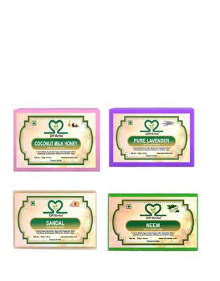 S2M Herbal Combo: Tea Tree, White Musk, Mix Fruit, Rosemary Lavender Soap (500GMS) (4 x 125 g)