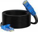 Sadow 15 Meter Cat6 Outdoor Lan Cable Weatherproof/UV Resistant 1000Mbps/1Gbps Rj45 Ethernet Cable Suitable for Direct Burial Installations cat 6 Patch Cable Internet Network Cord- Gray (15m)...