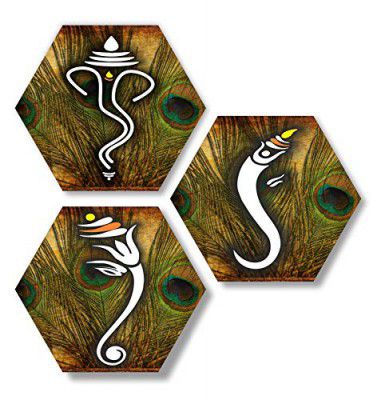 SAF Engineered Wood Religious Painting, Multicolour, Print, 17 inch X 17 inch