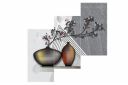 SAF 'Flowers' UV Textured Painting (Synthetic, 33 cm x 48 cm x 3 cm, Multicolor)...