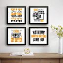 SAF Motivational Set of 4 UV Textured Painting (19 x 19 Inches)...