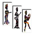 SAF paintings set of 3 Abstract Woman Art UV textured self adeshive wall painting for home decoration SANF-SJ18...