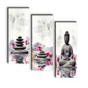 SAF paintings set of 3 Lord Buddha UV textured self adeshive wall painting for home decoration SANF-SJ179...