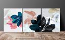 SAF Set of 3 Flower UV Coated 6MM MDF Home Decorative Gift Item Painting 12 inch X 27 inch SANFC12190(multi)...