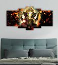 SAF Set Of 5 Wall Painting With Frame For Home Decoration, Living Room, Spa, Office, Hotel Big Size Wall Décor 36 Inch x 18 Inch SANFPNL32260...