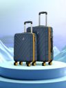 Safari Accent Set Of 2 Polycarbonate 8 wheel Hard Cabin & Medium Trolley Suitcase...