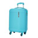 Safari Aerodyne Hardside Suitcase, TSA Lock, Small Size Cabin Luggage Trolley Bag with Antitheft Zipper Cyan Color 55cm...