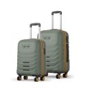 Safari Cabin Crescent 8 Wheels Set of 2, & Check-in Trolley Bags Hard...