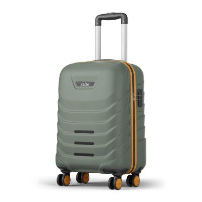 Safari Crescent 8 Wheels Cabin Trolley Bag, Hard Case Polycarbonate 