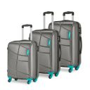 Safari Crypto 55, 65 & 77 Cms Polycarbonate Trolley Bag Suitcase (CRYPTO3P4WGNM)...
