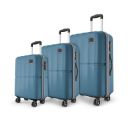 Safari Genius Theo 8 Wheels Set of 3 (Cabin + Medium + Large) Trolley Bags...