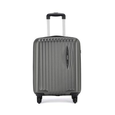 Safari Glimpse 56 Cms Small Cabin Trolley Bag Hard Case Polycarbonate 4 Wheels 360 Degree Wheeling System Luggage, Trolley Bags for Travel, Suitcase for Travel, Gun Metal