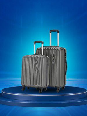 Safari Glimpse Set of 2 Poly Carbonate Small & Medium Hard Trolley Bag