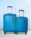 SAFARI  Hard Body Set of 2 Luggage 4 Wheels - GLIMPSE - Blue...