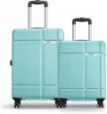 SAFARI Hard Body Set of 2 Luggage 8 Wheels - Route - Blue...