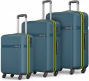 Safari Hard Body Set of 3 Luggage 4 Wheels - Magnum Fury 3P set 4W - Blue...