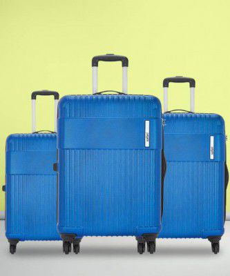 SAFARI Hard Body Set of 3 Luggage - BLUE STEALTH Set Of 3 55/65/75 4 - Blue