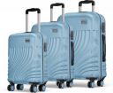 SAFARI  Hard Body Set of 3 Luggage - KEPLAR 3P SET 4W - Blue...