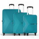 SAFARI Hard Body Set of 3 Luggage - ZENO 3 PC - Teal...