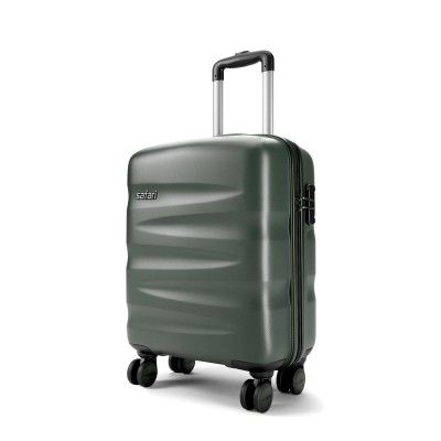 Safari Jupiter 8 Wheels 55cm Small Cabin Trolley Bag, Thyme Green