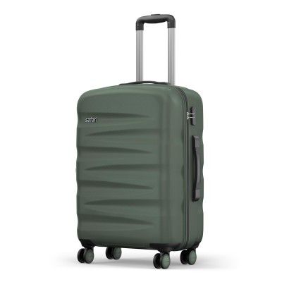 Safari Jupiter 8 Wheels 65cm Medium Checkin Trolley, Thyme Green