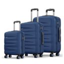 Safari Jupiter 8 Wheels Set of 3 (Cabin + Medium + Large) Trolley Bags Hard case Polycarbonate 360 Degree Wheeling Luggage...