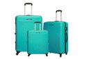 Safari Magnum Premium Polycarbonate Small Medium and Large 4W Suitcase Luggage (Electric Turquoise) - Set of 3 Pieces...