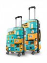 Safari Oasis 2 Pc 56 & 66 cms- Smalln& Medium Polycarbonate (PC) Trolley Bag ...
