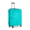 Safari Pentagon Polypropylene 65 cms Cyan Hardsided Medium Check-in Luggage, 4 Wheel Trolley Bag for Travel...