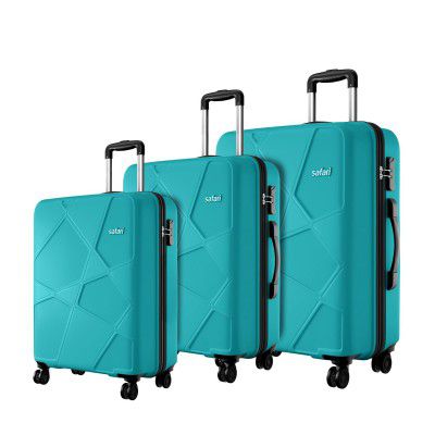 Safari Pentagon Pro 8 Wheels Set of 3 (Cabin + Medium + Large) Trolley Bags