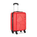 Safari Pentagon Trolley Bag, Suitcase for Travel, 4 Wheel Red Luggage for Men and Women, Polypropylene Hard Side Cabin and Check in Bag...