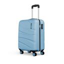 Safari Polycarbonate (Pc) Persia Hardside Small Size Cabin 4 Spinner Wheels Carry-On Luggage Pearl Blue Color 55Cm...