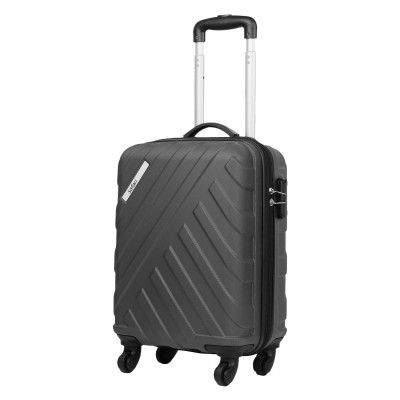 Safari Ray 55cm Small Cabin Trolley Bag Hard Case Polycarbonate 4 Wheels 360 Degree Wheeling System Luggage, Travel Bag, Suitcase for Travel, Trolley Bags for Travel, Gun Metal