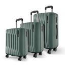 Safari Ray Neo 8 Wheels Set of 3 Trolley Bags, Suitcase for Travel, Trolley Bags for Travel, Sage Green...