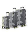 Safari Tazzo 8 Wheels Set of 3 Trolley Bag...