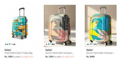 Safari Trolley Bags Upto 85% Off | Starts at ₹1299