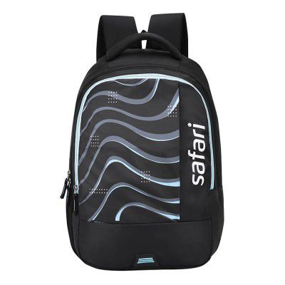 Safari Whirl 32L Casual Printed Backpack, 2 compartments - Black
